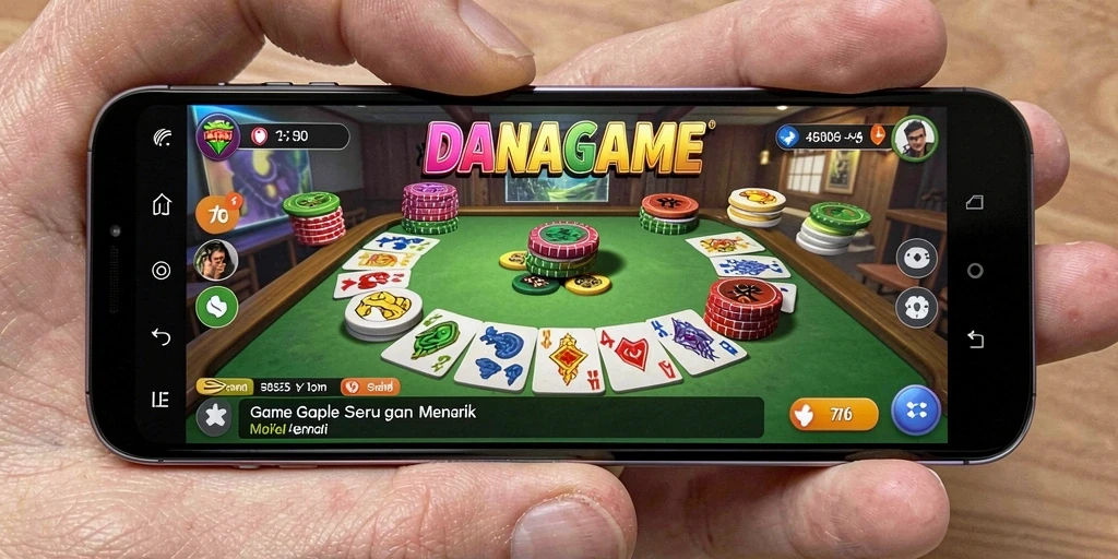 Tampilan gameplay Gaple yang menarik dan dinamis.