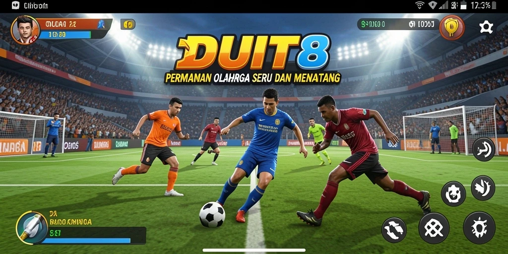 Tampilan gameplay seru dalam DUIT8 yang mengasyikkan.