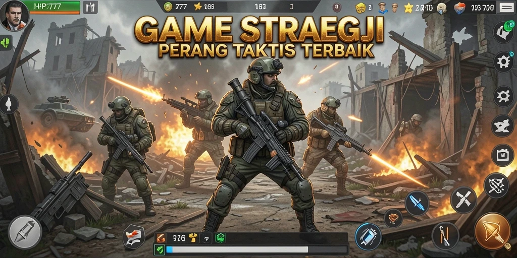 Tampilan gameplay HP777 yang mendebarkan dengan pertempuran strategis.