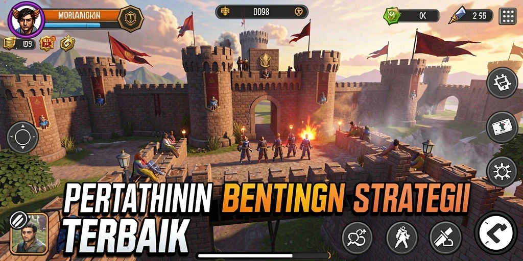 Gambaran gameplay menara dengan strategi pertahanan yang mendebarkan.