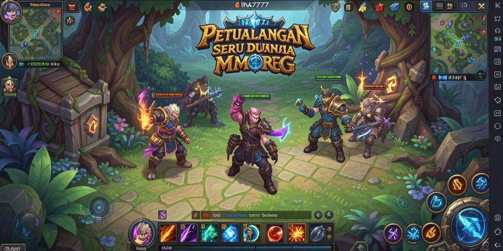 Gameplay menarik dan aksi seru dalam INA777 MMORPG.
