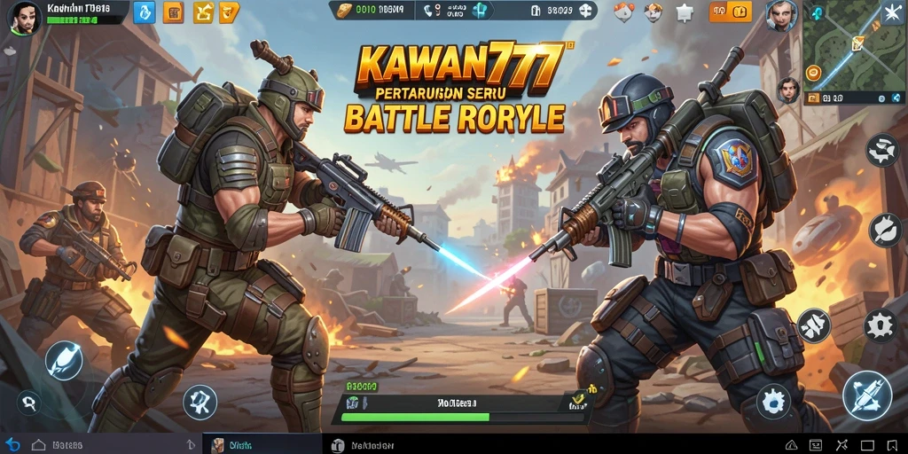 Gameplay menegangkan dalam KAWAN777 dengan pertarungan intens.