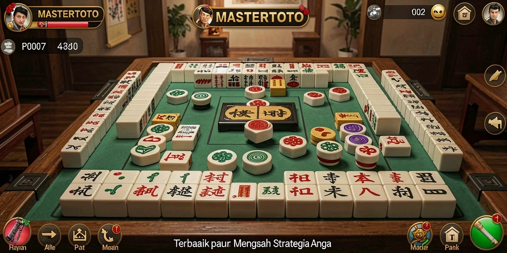 Tampilan menarik dari gameplay Mahjong MASTERTOTO.