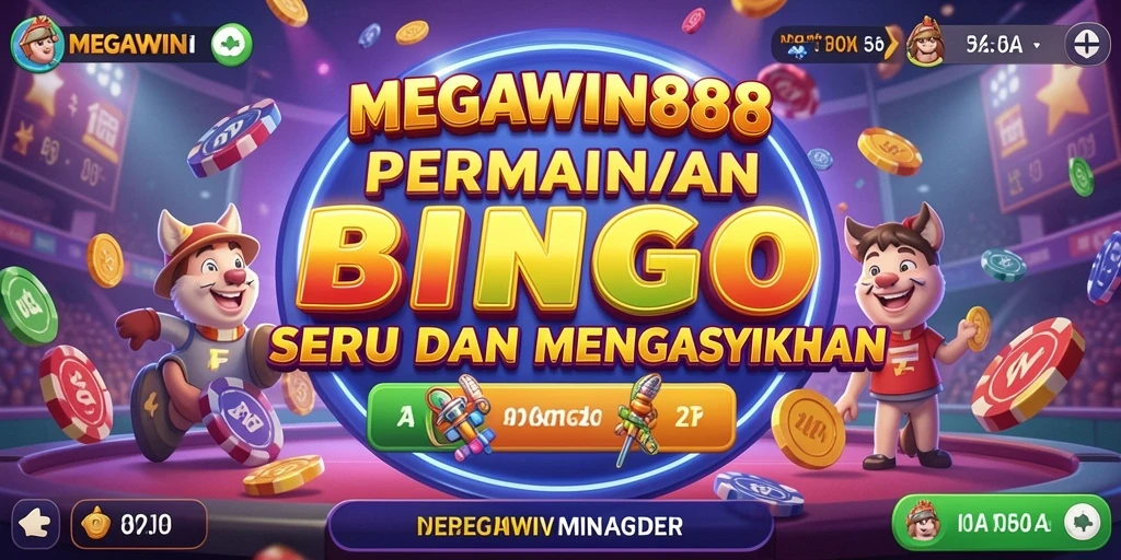 Tampilan gameplay seru dari permainan Bingo MEGAWIN888.