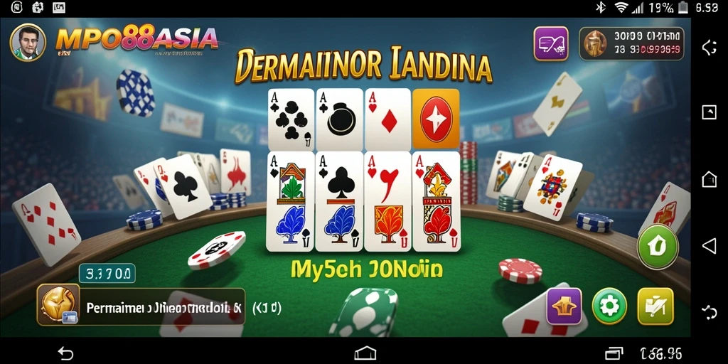 Tampilan gameplay seru dari MPO88ASIA dengan kartu Domino.