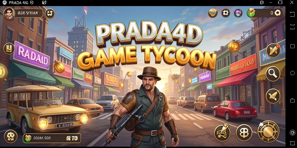 Tampilan gameplay Tycoon yang seru di PRADA4D.