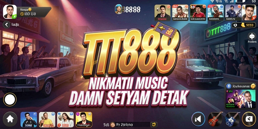 Tampilan screenshot TTT888 menampilkan suasana permainan musik yang seru.