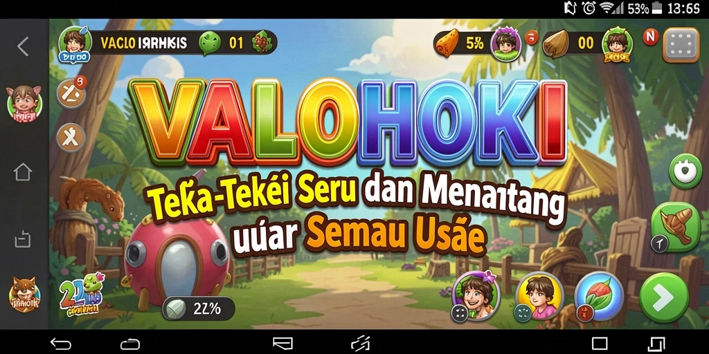 Tampilan menarik dari gameplay yang memikat di VALOHOKI.